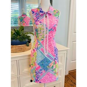 Lilly Pulitzer Esmae Luxletic Golf Dress Block Party, Size 00